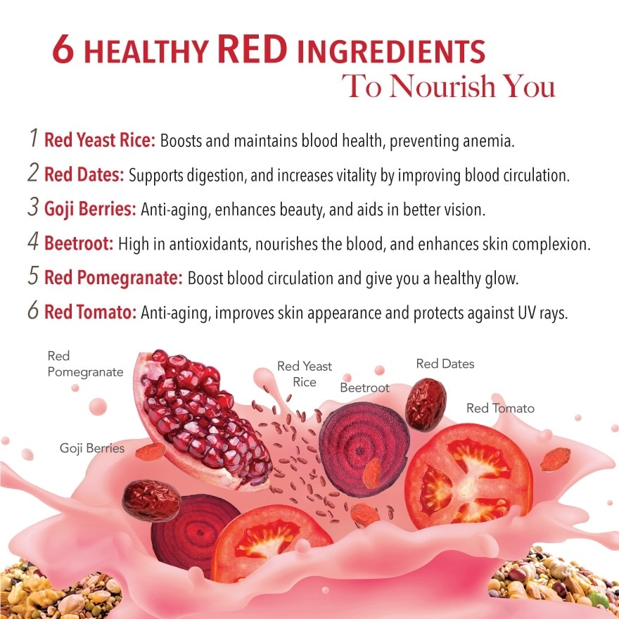 Plus Instant Multi Mix Grains With 6 Red (Help Nourish Blood, Promote Good Skin & Protect Vision) 15s