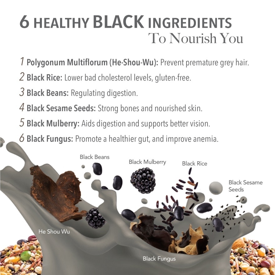 Plus Instant Multi Mix Grains With 6 Black (Helps To Maintain Youthfulness & Vitality) 15s