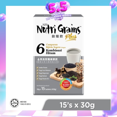 NH DETOXLIM - Plus Instant Multi Mix Grains With 6 Black (Helps To Maintain Youthfulness & Vitality) 15s (Expiry: Apr`2027)