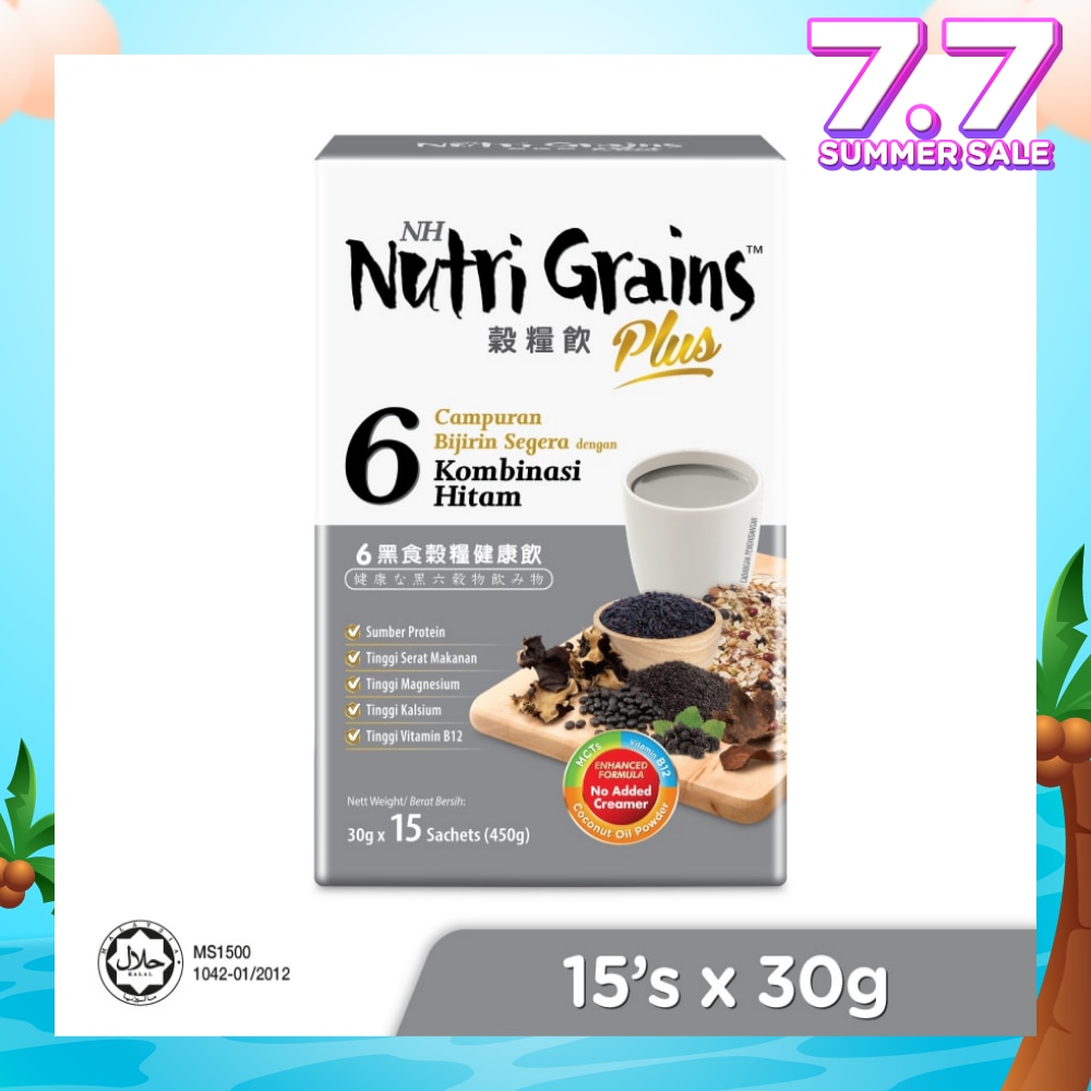 Plus Instant Multi Mix Grains With 6 Black (Helps To Maintain Youthfulness & Vitality) 15s