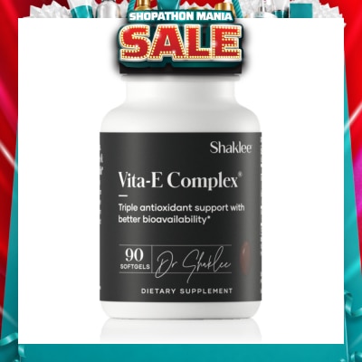 SHAKLEE - Vita-E Complex Dietary Supplement Softgel (Triple Antioxidant To Support Better Bioavailability) 90s&nbsp;(Expiry: May`2027)