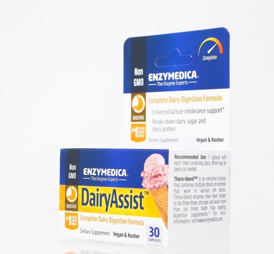 Dairy Assist Complete Dairy Digestion Formula Vegan Dietary Supplement Capsule 30s