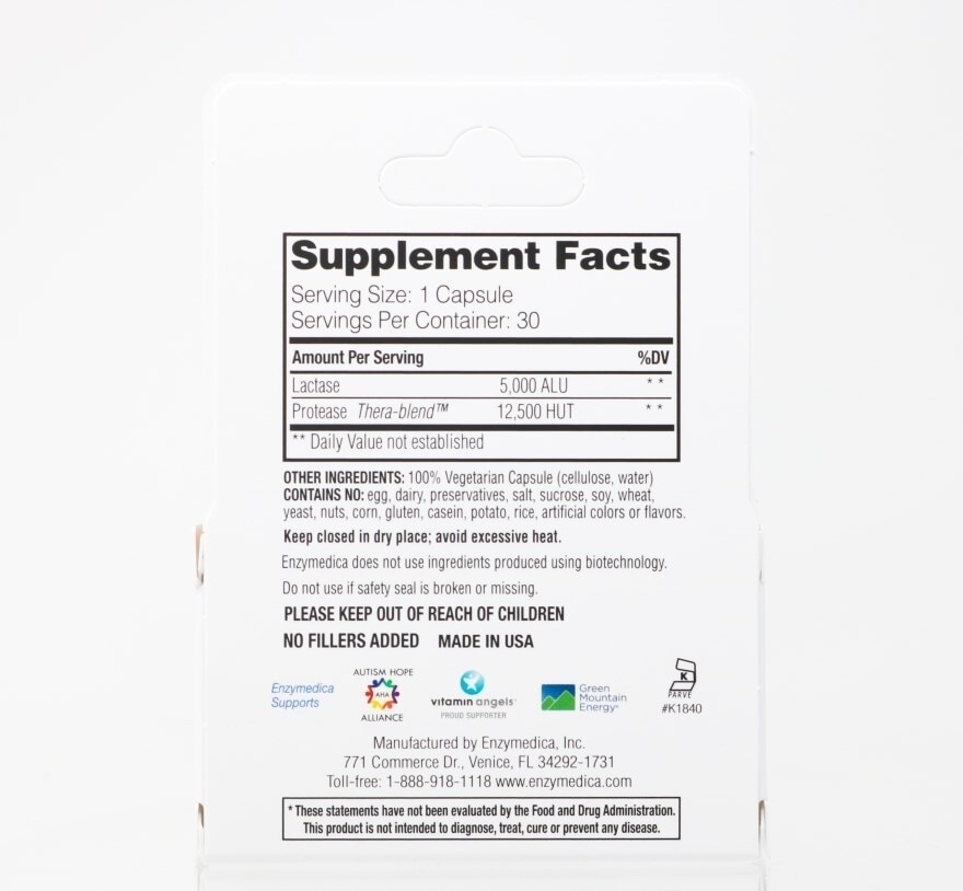 Dairy Assist Complete Dairy Digestion Formula Vegan Dietary Supplement Capsule 30s