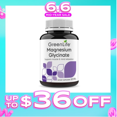 GREENLIFE - Magnesium Glycinate Vegetarian Dietary Supplement Capsule 60s