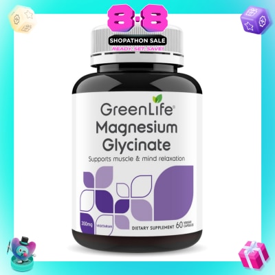 GREENLIFE - Magnesium Glycinate Vegetarian Dietary Supplement Capsule 60s