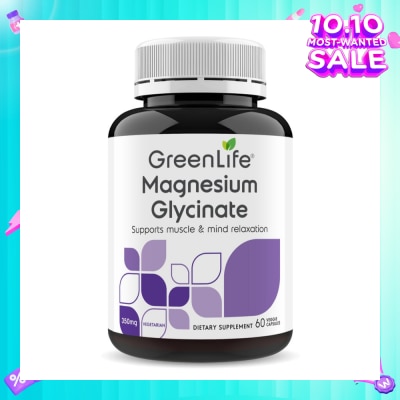 GREENLIFE Magnesium Glycinate Vegetarian Dietary Supplement Capsule 60s (Expiry: Feb`2026)