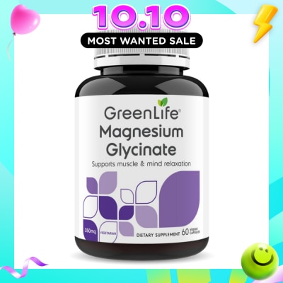 GREENLIFE Magnesium Glycinate Vegetarian Dietary Supplement Capsule 60s image