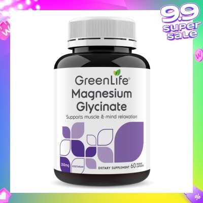 GREENLIFE Magnesium Glycinate Vegetarian Dietary Supplement Capsule 60s (Expiry: Feb`2026)