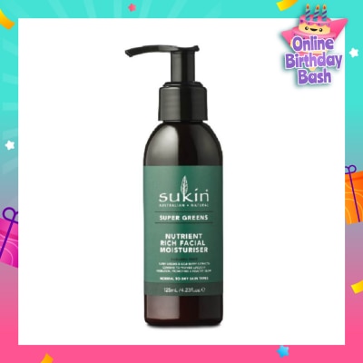 SUKIN Nutrient Rich Facial Moisturizer Super Greens 125ml