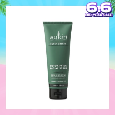 SUKIN Detoxifying Facial Scrub Super Greens (125ml)