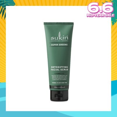 SUKIN Detoxifying Facial Scrub Super Greens (125ml)