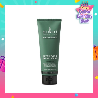 SUKIN Detoxifying Facial Scrub Super Greens (125ml)