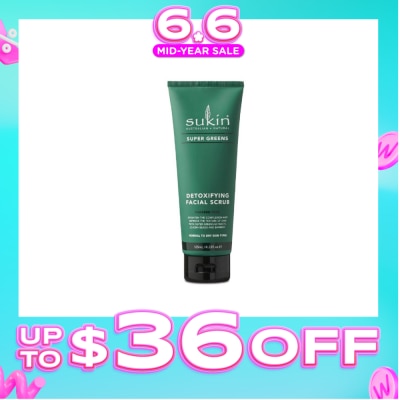 SUKIN - Detoxifying Facial Scrub Super Greens (125ml)