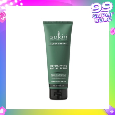 SUKIN Detoxifying Facial Scrub Super Greens (125ml)