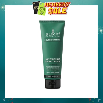 SUKIN - Detoxifying Facial Scrub Super Greens (125ml)