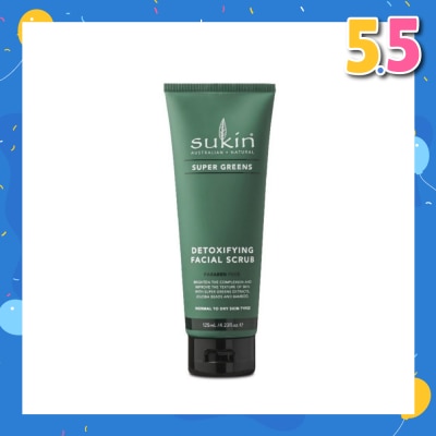 SUKIN Detoxifying Facial Scrub Super Greens (125ml)