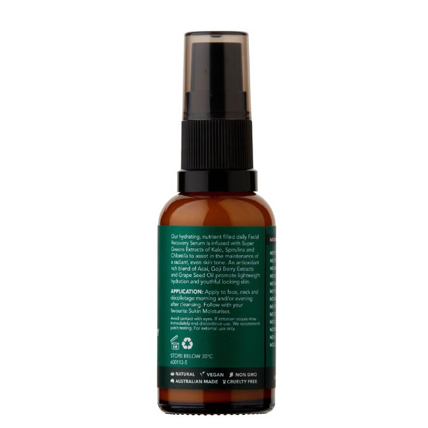 Facial Recovery Serum Super Greens 30ml (Expiry: Aug`2026)