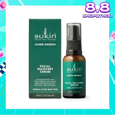 SUKIN Facial Recovery Serum Super Greens 30ml