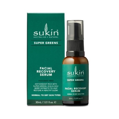 SUKIN Facial Recovery Serum Super Greens 30ml (Expiry: Aug`2026)