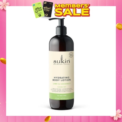 SUKIN Lime & Coconut Hydrating Body Lotion 500ml