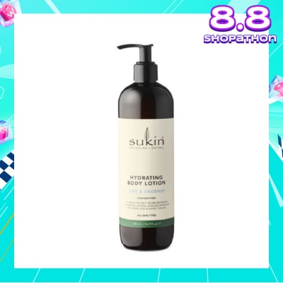 SUKIN Lime & Coconut Hydrating Body Lotion 500ml