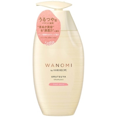 HAIR RECIPE WANOMI Urutsuya Shampoo Fresh Berry (For Treating UV-Damaged & Dry Hair) 350ml