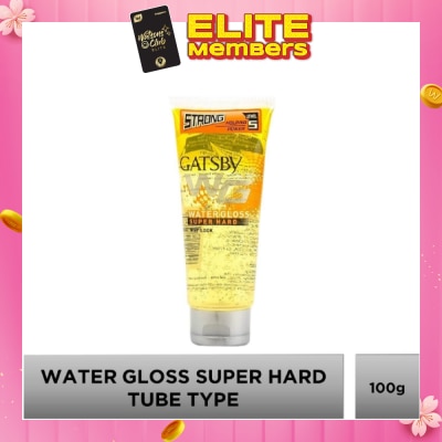 GATSBY Water Gloss Super Hard Tube Type (Wet Look + Easy to Wash & Non Sticky) 100g