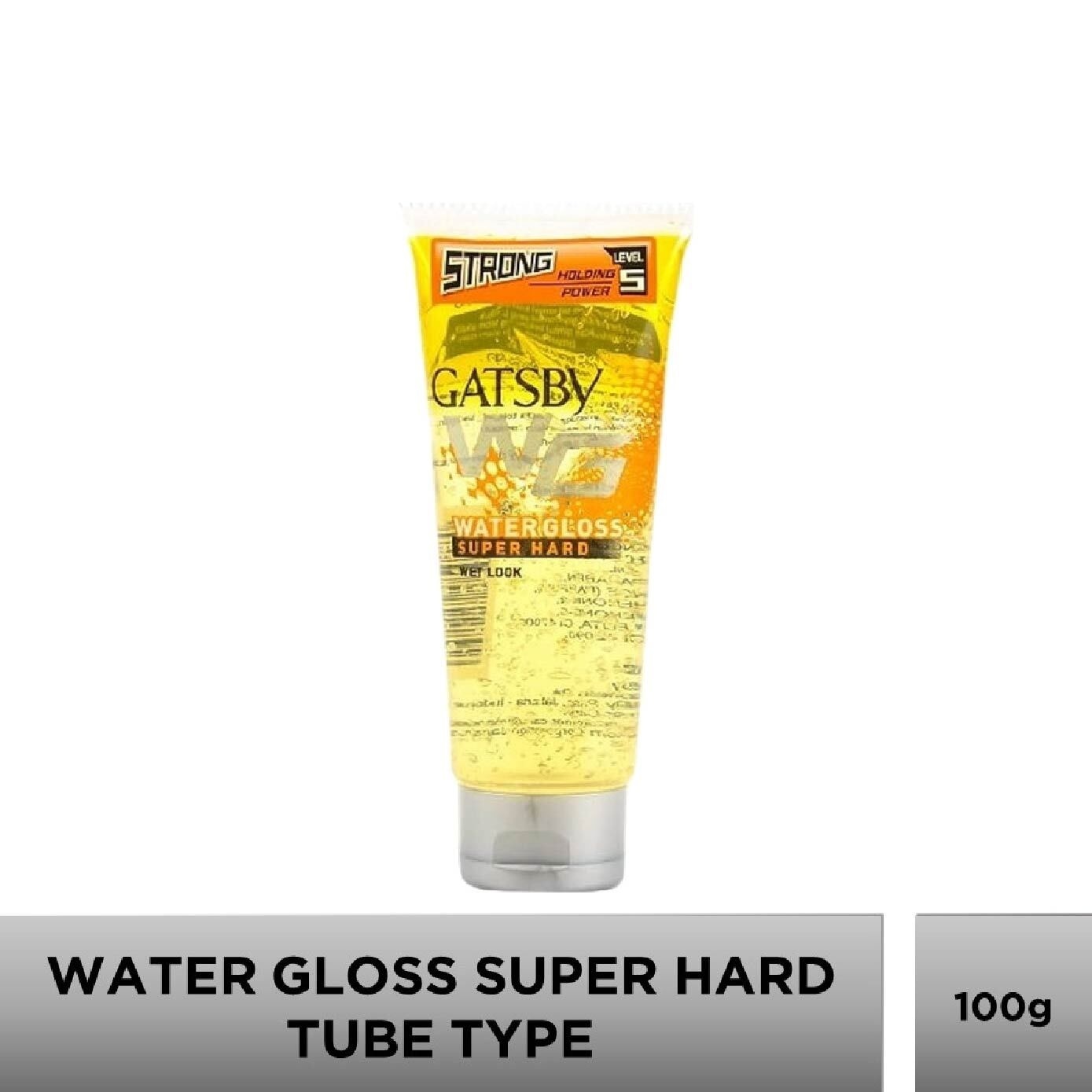 Water Gloss Super Hard Tube Type (Wet Look + Easy to Wash & Non Sticky) 100g