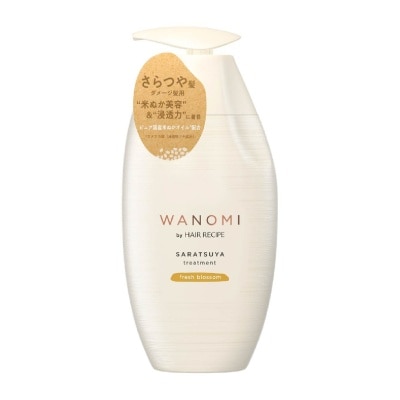 HAIR RECIPE WANOMI Saratsuya Treatment Fresh Blossom (For Treating UV-Damaged & Dry Hair) 350ml