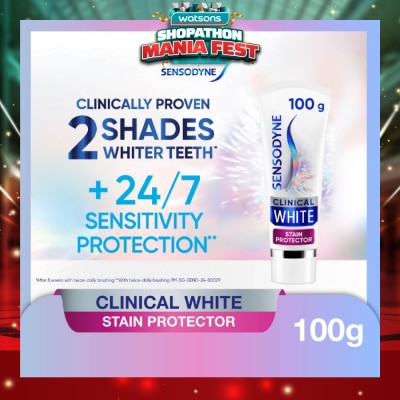 SENSODYNE - Clinical White Stain Protector Toothpaste 100g