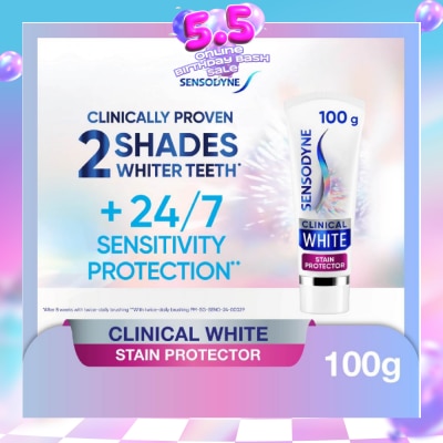 SENSODYNE - Clinical White Stain Protector Toothpaste 100g (Expiry: Mar`2027)