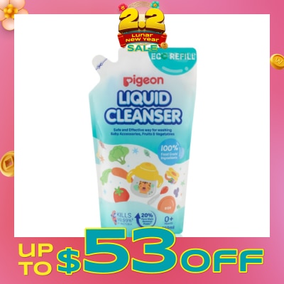 PIGEON Liquid Cleanser 100% Food Grade Ingredients Refill (0+ Month) 650ml