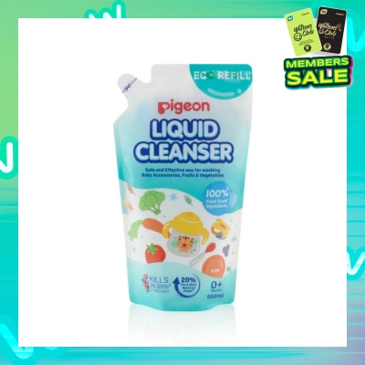 PIGEON Liquid Cleanser 100% Food Grade Ingredients Refill (0+ Month) 650ml