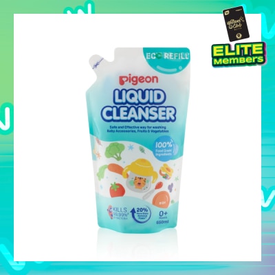 PIGEON Liquid Cleanser 100% Food Grade Ingredients Refill (0+ Month) 650ml