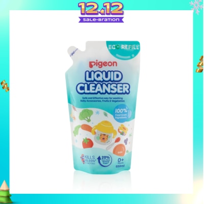 PIGEON Liquid Cleanser 100% Food Grade Ingredients Refill (0+ Month) 650ml