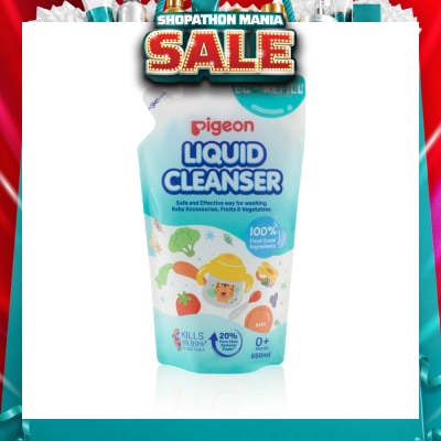 PIGEON - Liquid Cleanser 100% Food Grade Ingredients Refill (0+ Month) 650ml