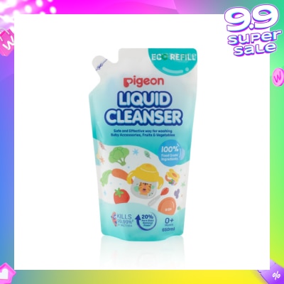 PIGEON Liquid Cleanser 100% Food Grade Ingredients Refill (0+ Month) 650ml