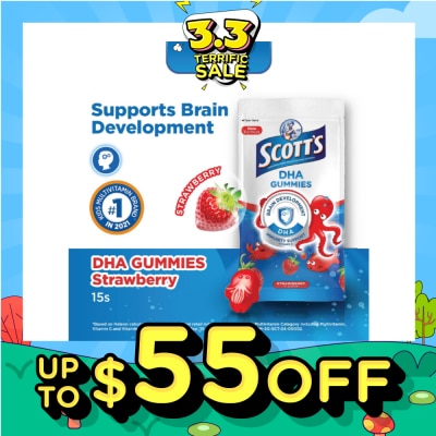 SCOTT'S DHA STRAWBERRY ZIPPER 15S&nbsp;(Expiry: Jul`2026)