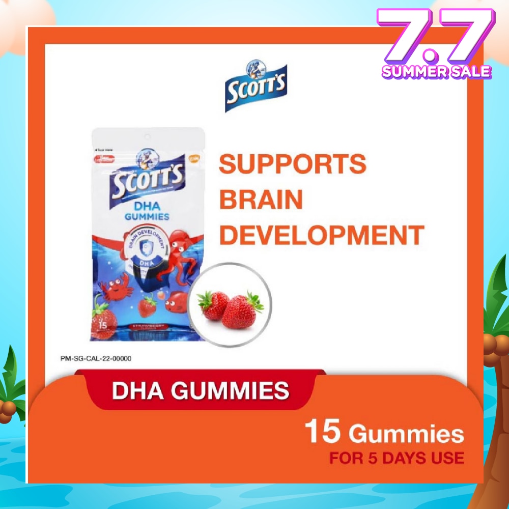 DHA Gummies Strawberry (Re-Sealable) 15s (Expiry: Dec`2025)