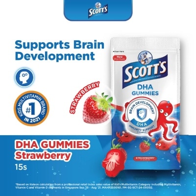 SCOTT'S DHA STRAWBERRY ZIPPER 15S (Expiry: Jul`2026)
