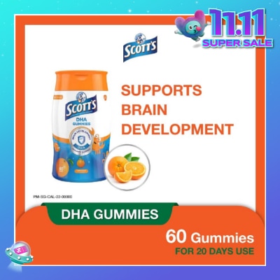SCOTT'S DHA Gummies Orange 60 Gummies (Expiry: Mar`2026)