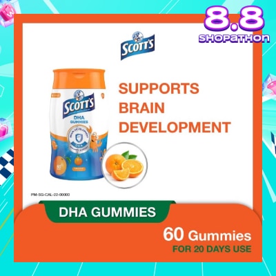 SCOTT'S DHA Gummies Orange 60 Gummies