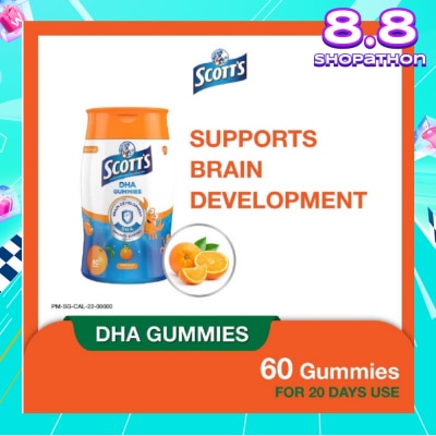 SCOTT'S DHA Gummies Orange 60 Gummies