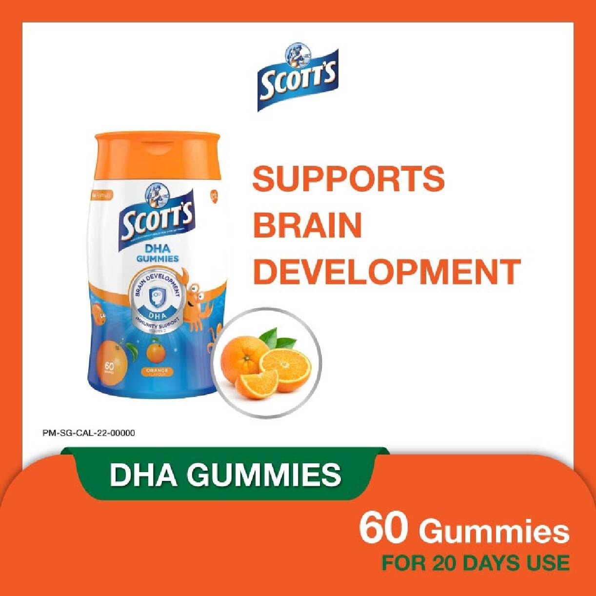 DHA Gummies Orange 60 Gummies