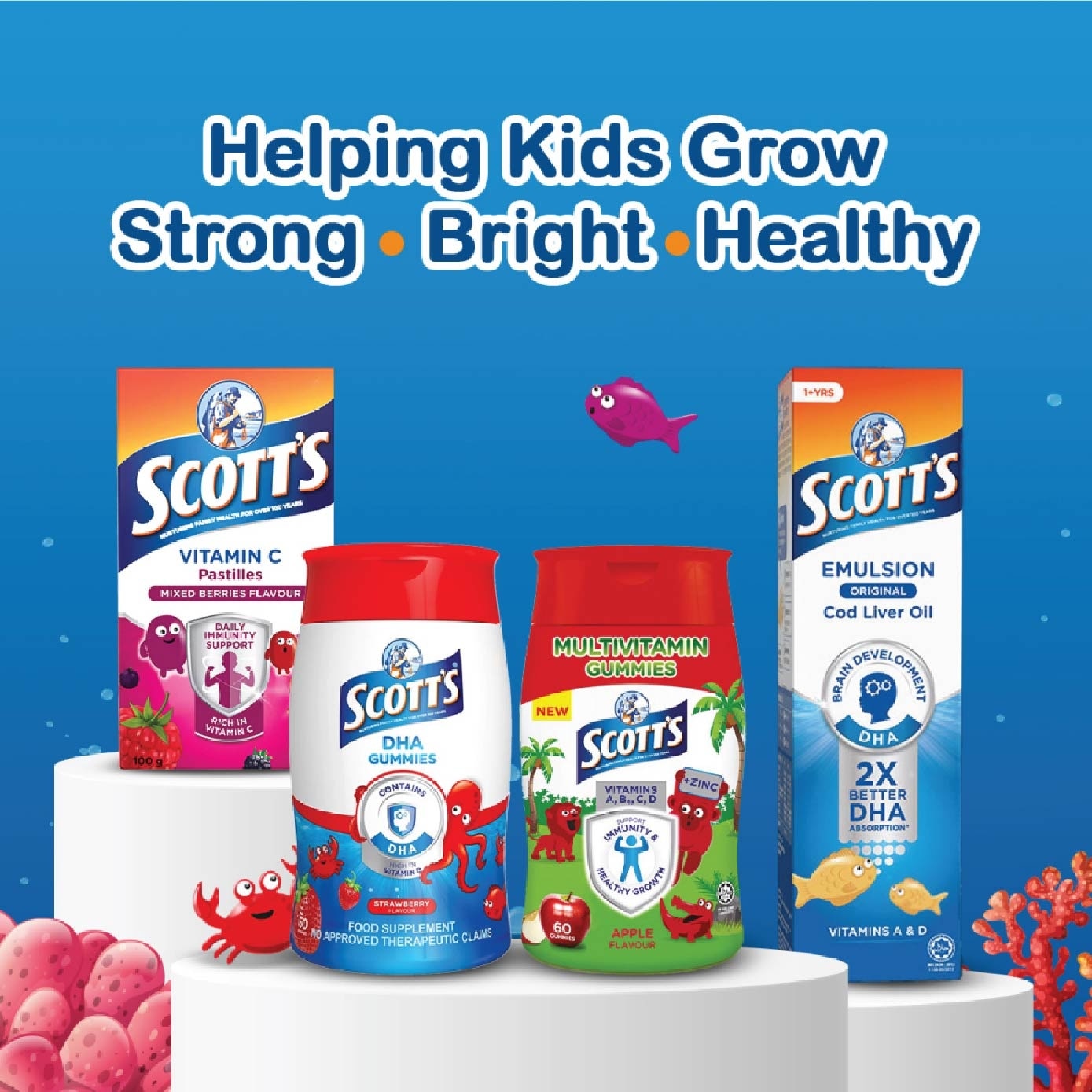 DHA Gummies Strawberry 60 Gummies