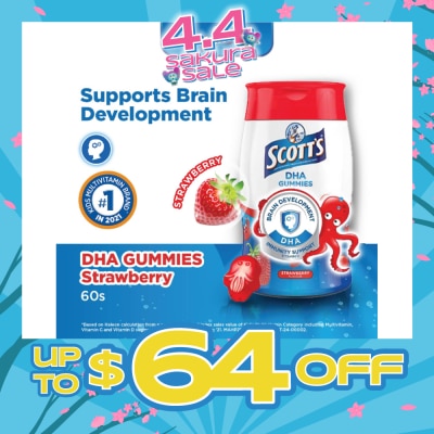 SCOTT'S - DHA Gummies Strawberry 60 Gummies