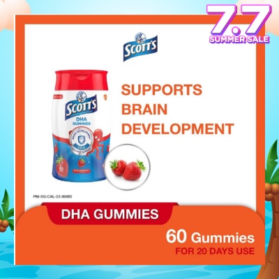 SCOTT'S DHA Gummies Strawberry 60 Gummies