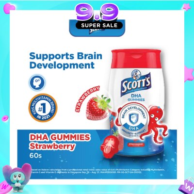 SCOTT'S - DHA Gummies Strawberry 60 Gummies image