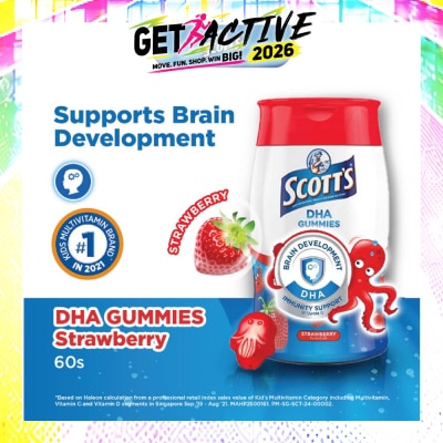 SCOTT'S - DHA Gummies Strawberry 60 Gummies image