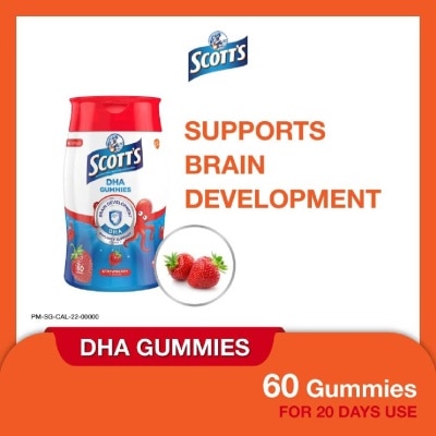 SCOTT'S DHA Gummies Strawberry 60 Gummies